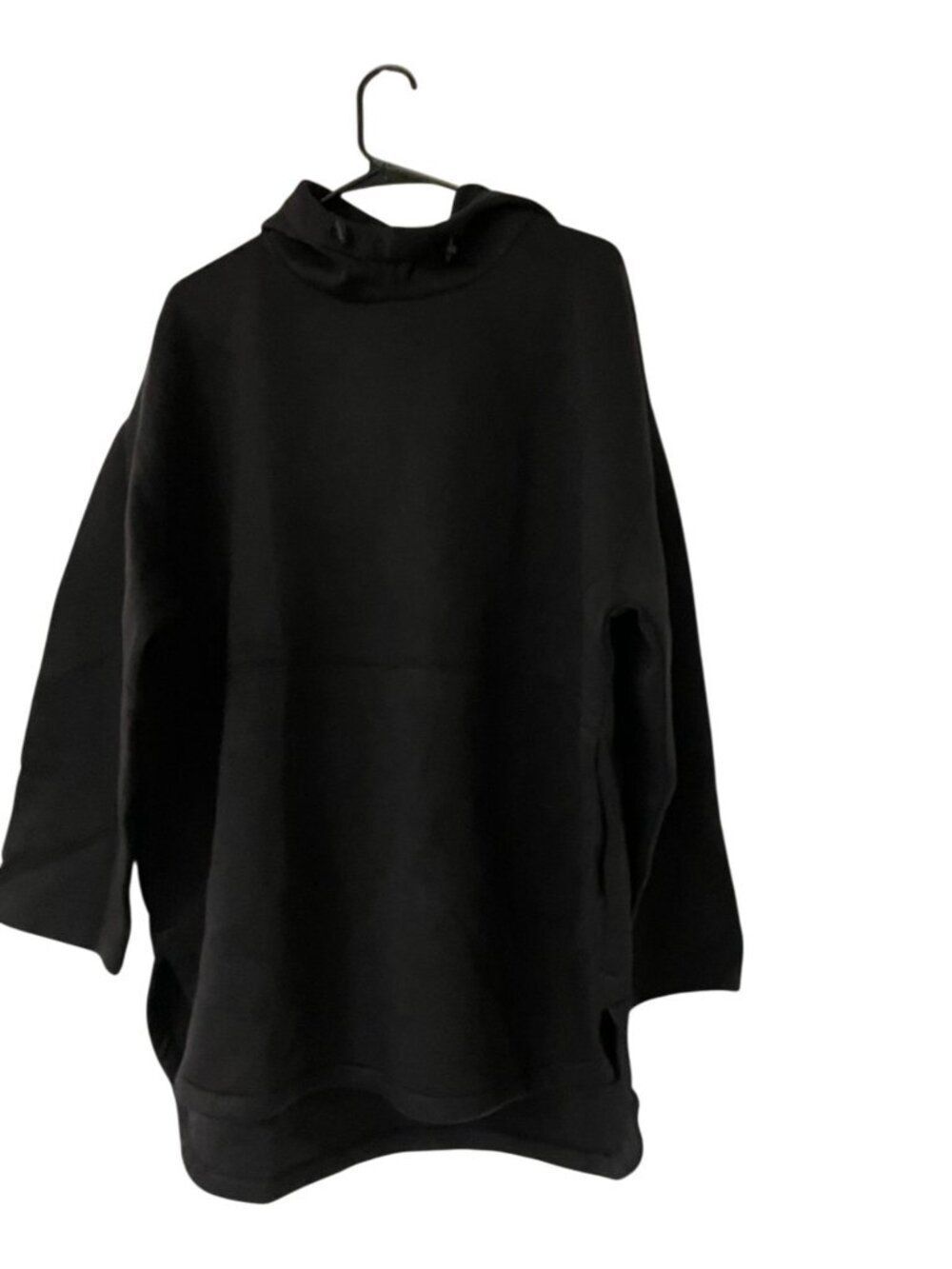 Oysho Womens Hoodie Sweatshirt OVERSIZED Large Black Athleisure 1795/668 NWT